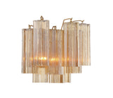 ##Antique Hardware## Addis 2 Light Aged Brass Sconce