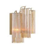 ##Antique Hardware## Addis 2 Light Aged Brass Sconce