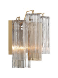 ##Antique Hardware## Addis 2 Light Aged Brass Sconce