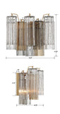 ##Antique Hardware## Addis 2 Light Aged Brass Sconce