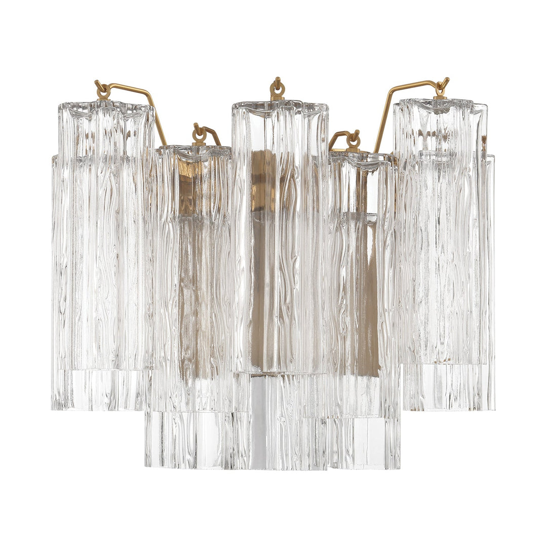 ##Antique Hardware## Addis 2 Light Aged Brass Sconce