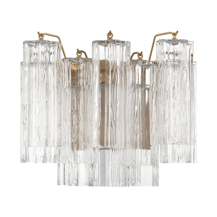 ##Antique Hardware## Addis 2 Light Aged Brass Sconce
