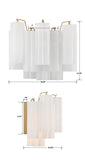 ##Antique Hardware## Addis 2 Light Aged Brass Sconce