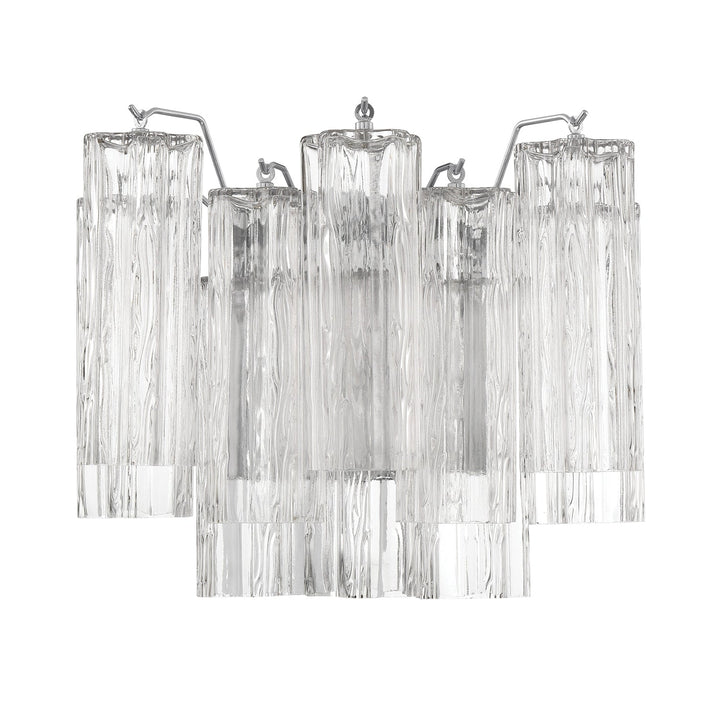 ##Antique Hardware## Addis 2 Light Polished Chrome Sconce