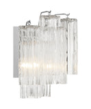 ##Antique Hardware## Addis 2 Light Polished Chrome Sconce