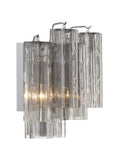 ##Antique Hardware## Addis 2 Light Polished Chrome Sconce