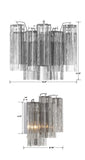 ##Antique Hardware## Addis 2 Light Polished Chrome Sconce