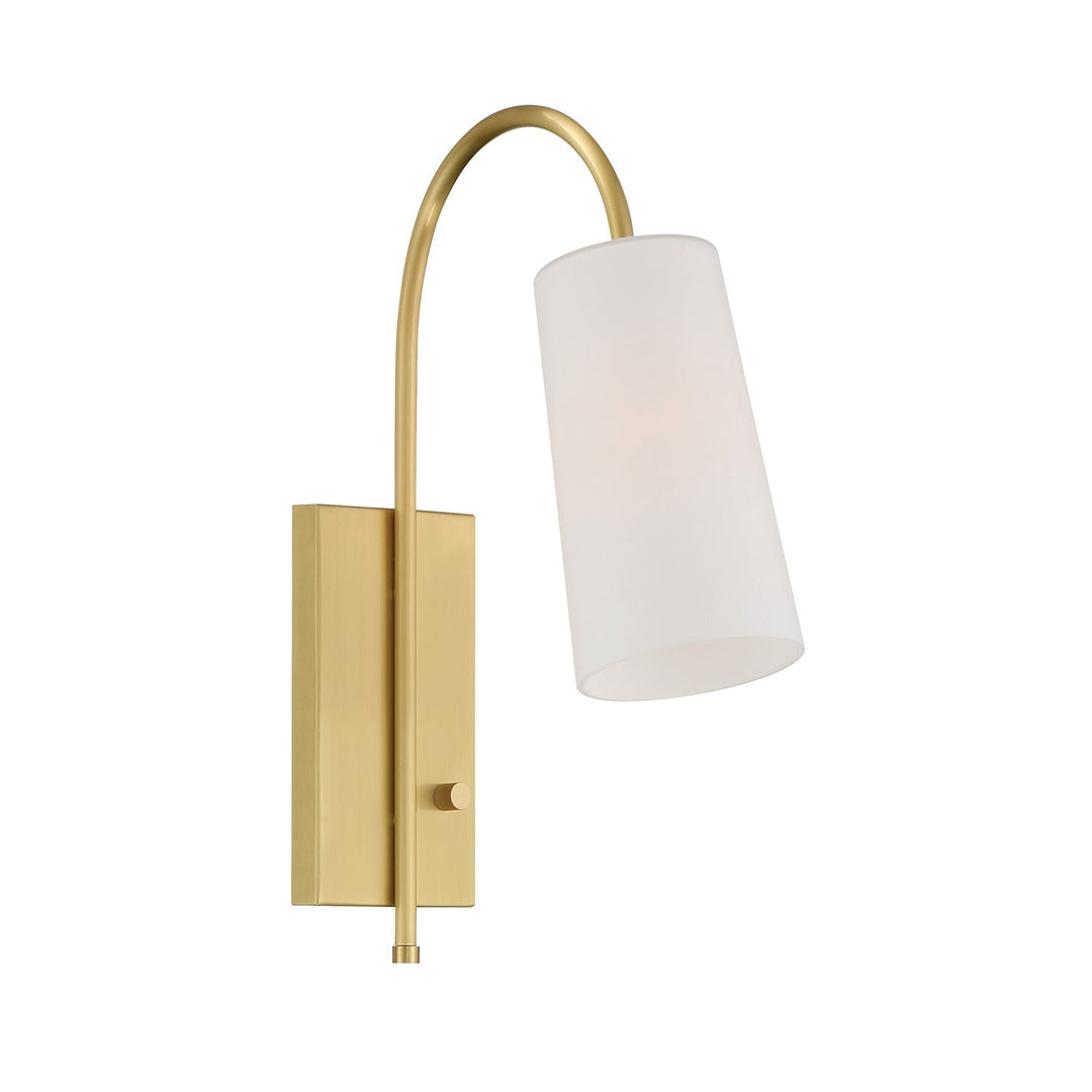 ##Antique Hardware## Alexa 1 Light Aged Brass Task Sconce