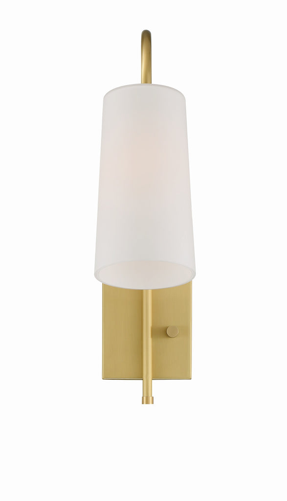 ##Antique Hardware## Alexa 1 Light Aged Brass Task Sconce