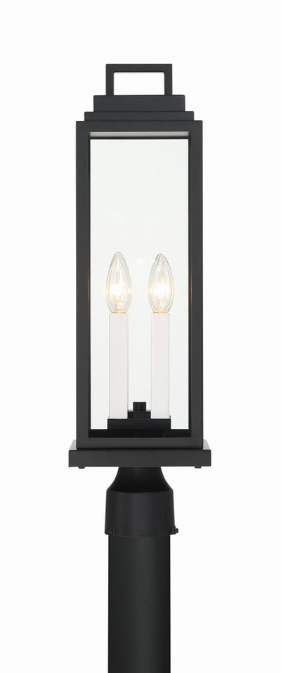 Antique Hardware Aspen 4 Light Matte Black Outdoor Post Exterior