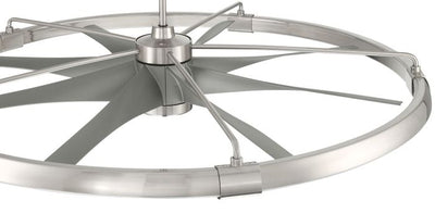 ##Antique Hardware## 52" Axel in Brushed Polished Nickel w/ Brushed Nickel Blades
