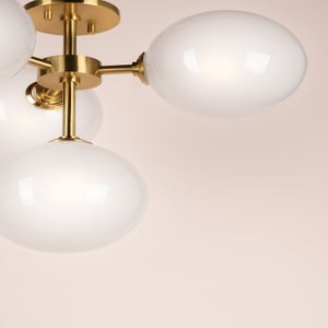 ##Antique Hardware## Ashleigh Semi Flush