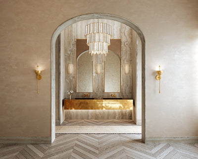 ##Antique Hardware## Azzurra Wall Sconce