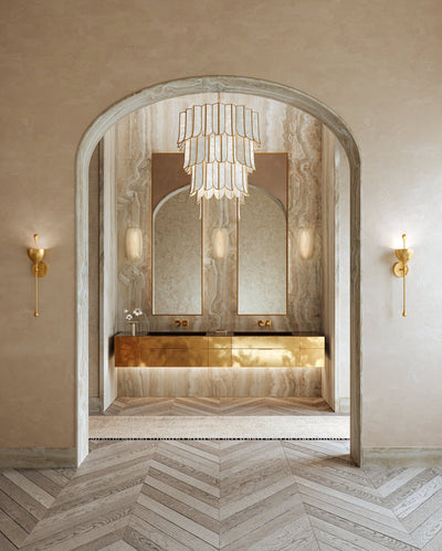 ##Antique Hardware## Azzurra Wall Sconce