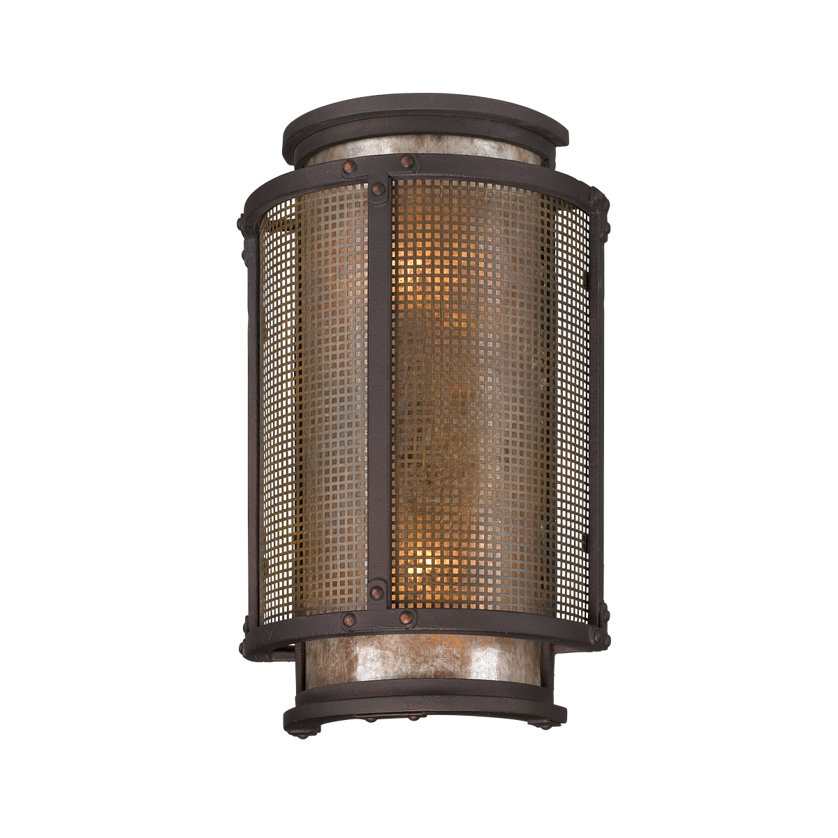 ##Antique Hardware## Copper Mountain Wall Sconce