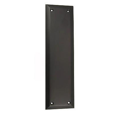 ##Antique Hardware## Open Box Sale Item 10 Inch Quaker Style Push Plate (Oil Rubbed Bronze Finish)