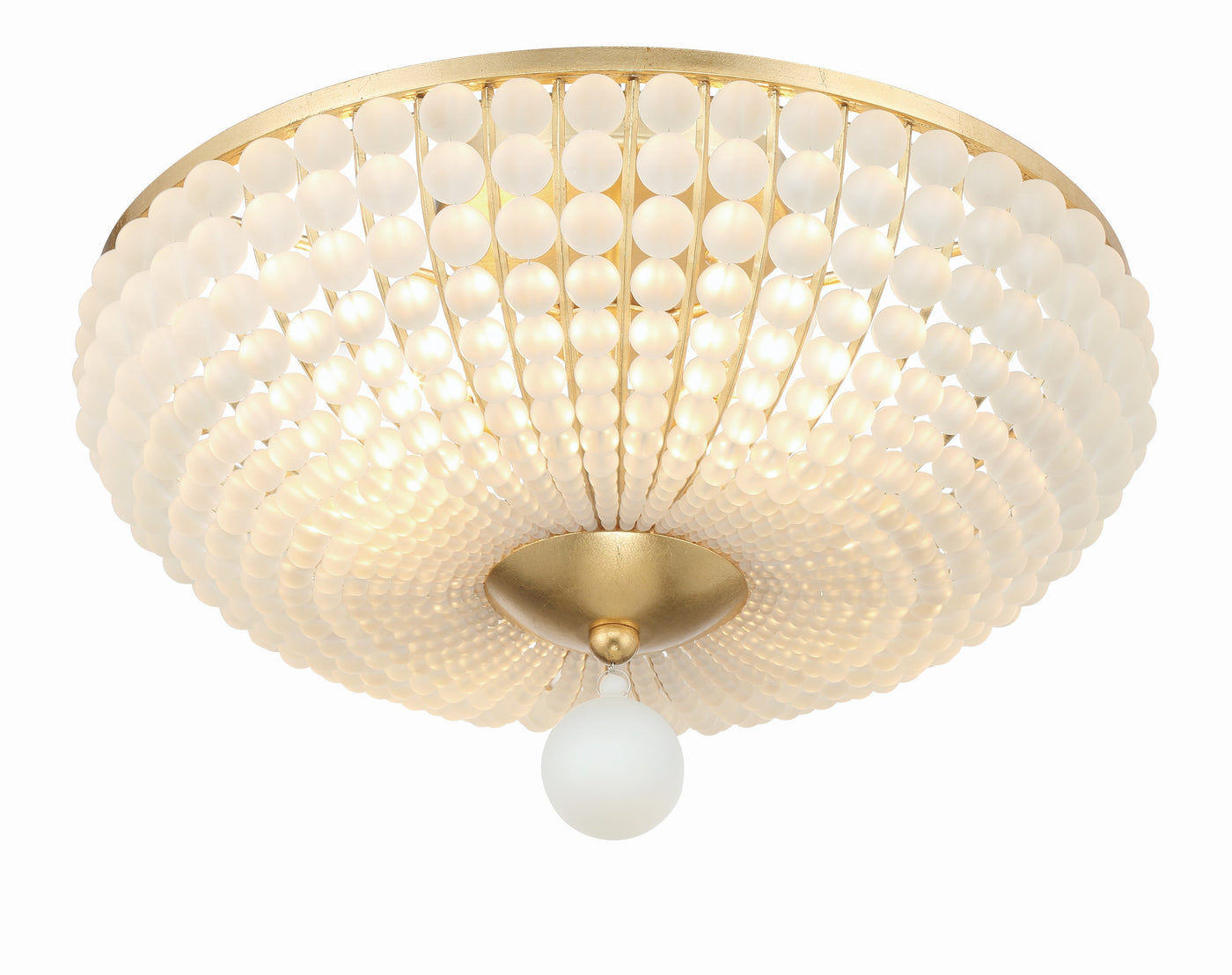 Antique Hardware Bella 4 Light Antique Gold Semi Flush Mount Semi Flush