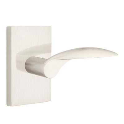 Antique Hardware Emtek Solid Brass Mercury Lever With Modern Rectangular Rosette (Several Finish Options) EMTEK LEVER DOOR KNOB