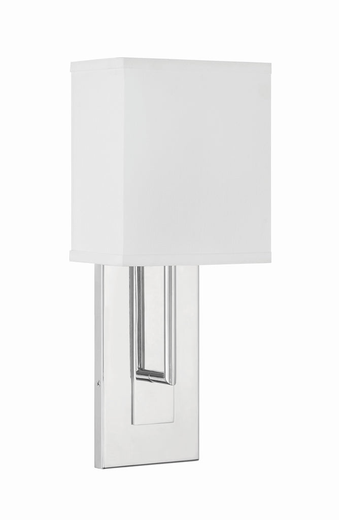##Antique Hardware## Brent 1 Light Polished Nickel Sconce