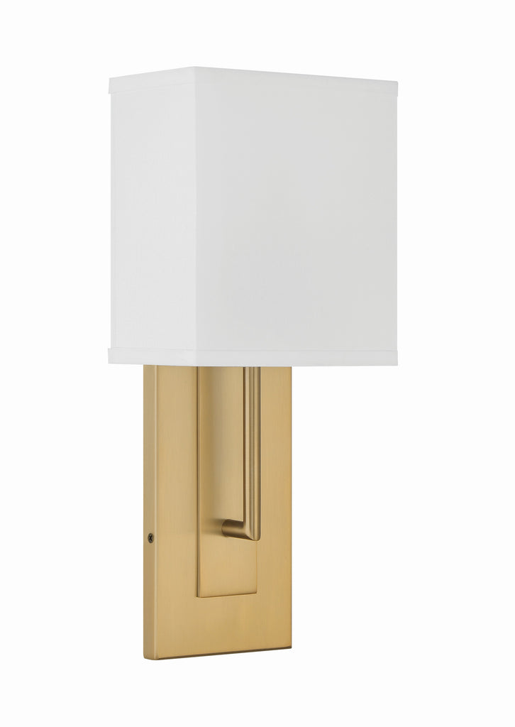 ##Antique Hardware## Brent 1 Light Vibrant Gold Sconce