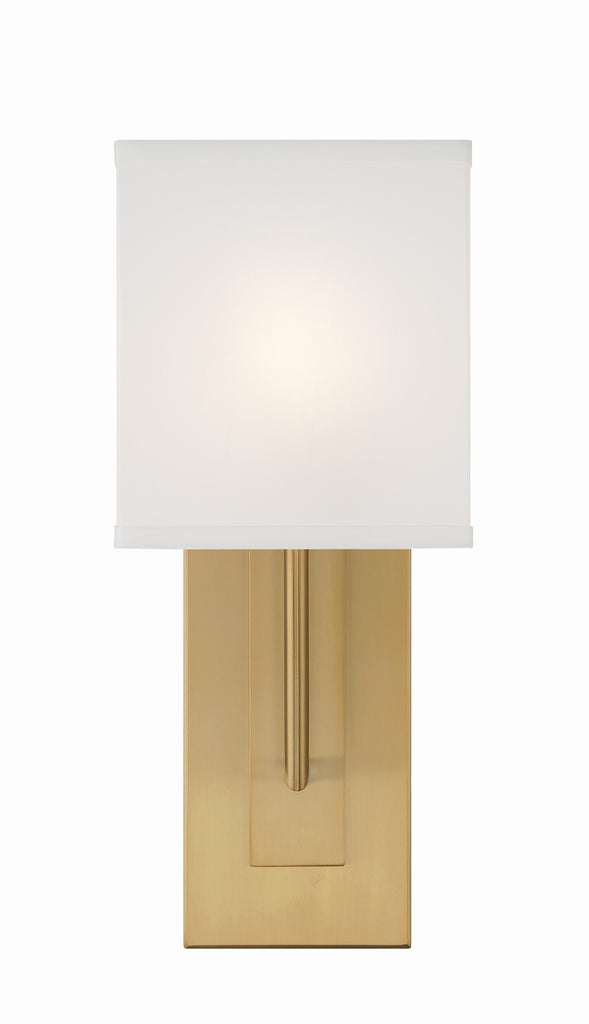 ##Antique Hardware## Brent 1 Light Vibrant Gold Sconce