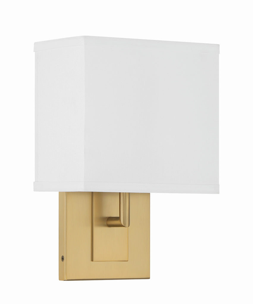 ##Antique Hardware## Brent 1 Light Vibrant Gold Sconce