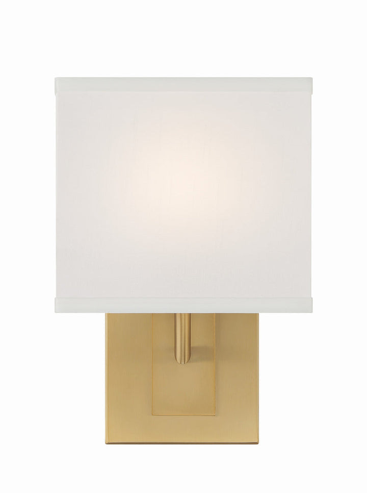 ##Antique Hardware## Brent 1 Light Vibrant Gold Sconce