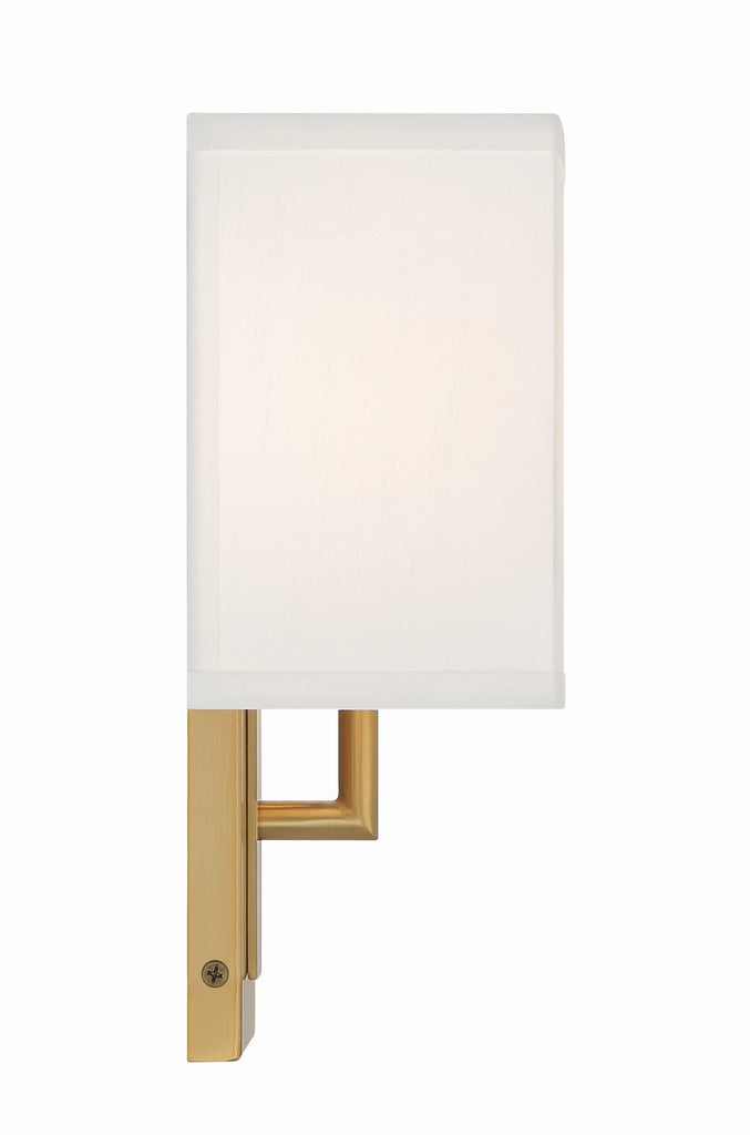 ##Antique Hardware## Brent 1 Light Vibrant Gold Sconce