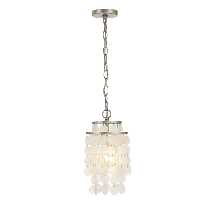##Antique Hardware## Brielle 1 Light Antique Silver Mini Pendant