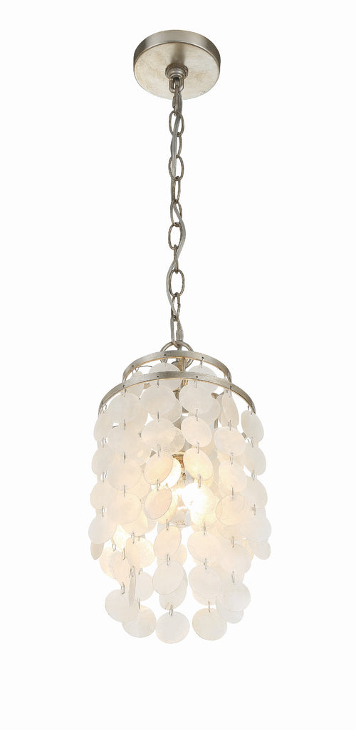 ##Antique Hardware## Brielle 1 Light Antique Silver Mini Pendant
