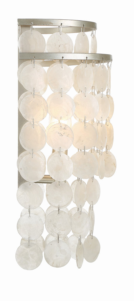##Antique Hardware## Brielle 2 Light Antique Silver Sconce