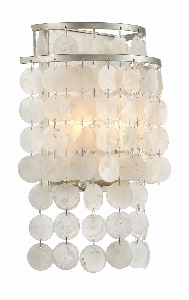 ##Antique Hardware## Brielle 2 Light Antique Silver Sconce