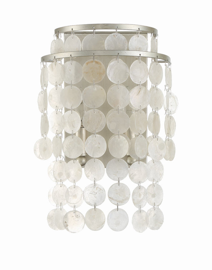 ##Antique Hardware## Brielle 2 Light Antique Silver Sconce