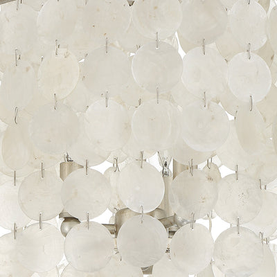 ##Antique Hardware## Brielle 3 Light Antique Silver Flush Mount