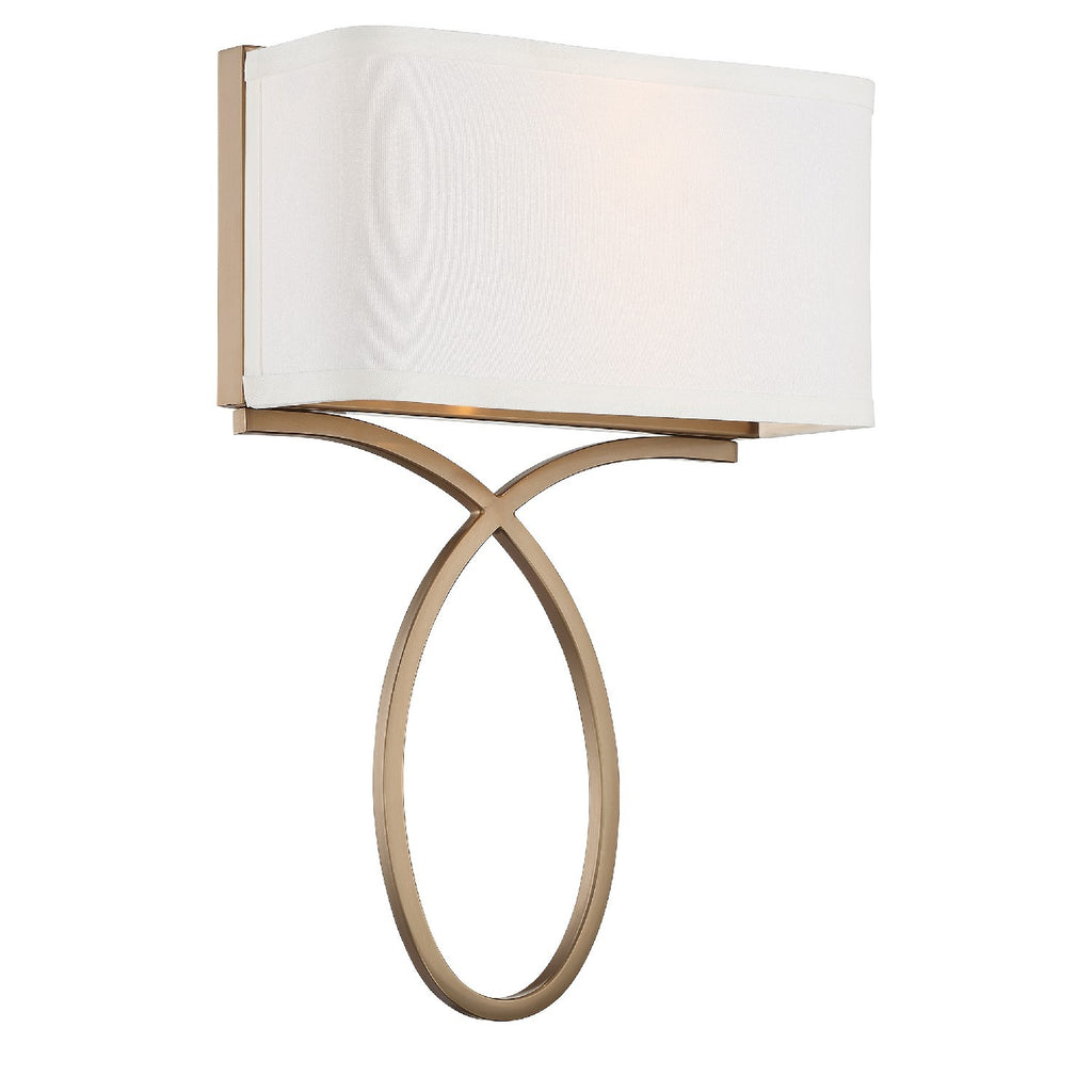 ##Antique Hardware## Brinkley 2 Light Polished Nickel Sconce