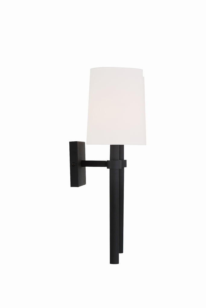 ##Antique Hardware## Bromley 2 Light Black Forged Sconce
