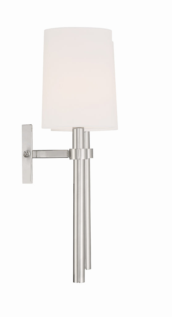 ##Antique Hardware## Bromley 2 Light Polished Nickel Sconce