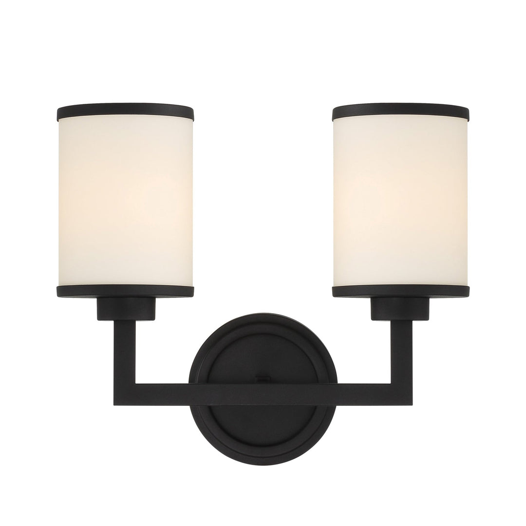 ##Antique Hardware## Bryant 2 Light Black Forged Sconce