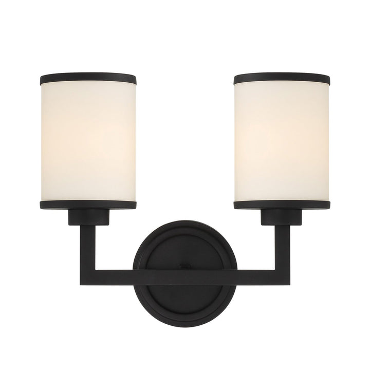 ##Antique Hardware## Bryant 2 Light Black Forged Sconce