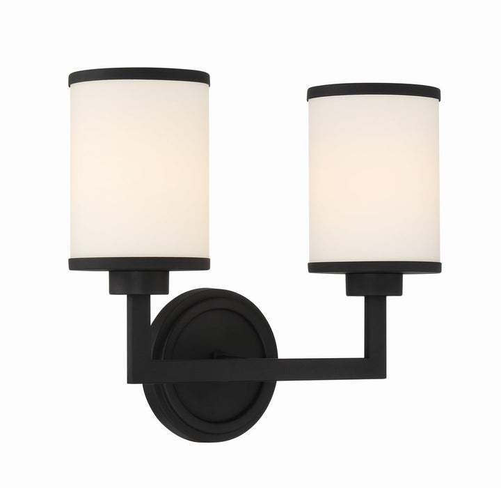 ##Antique Hardware## Bryant 2 Light Black Forged Sconce