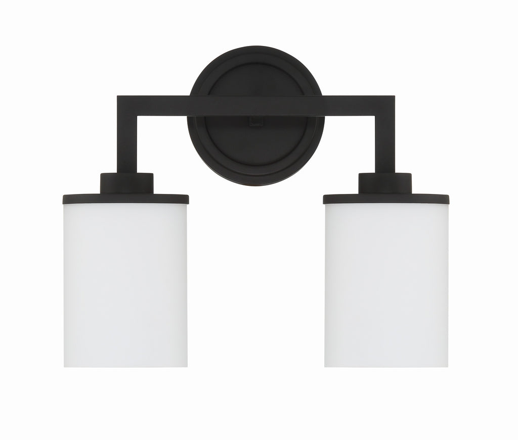 ##Antique Hardware## Bryant 2 Light Black Forged Sconce