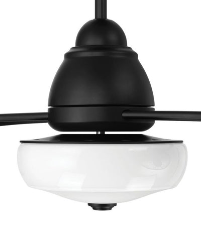 ##Antique Hardware## 48" Bellows II Indoor/Outdoor (Damp) in Flat Black w/ Flat Black Blades