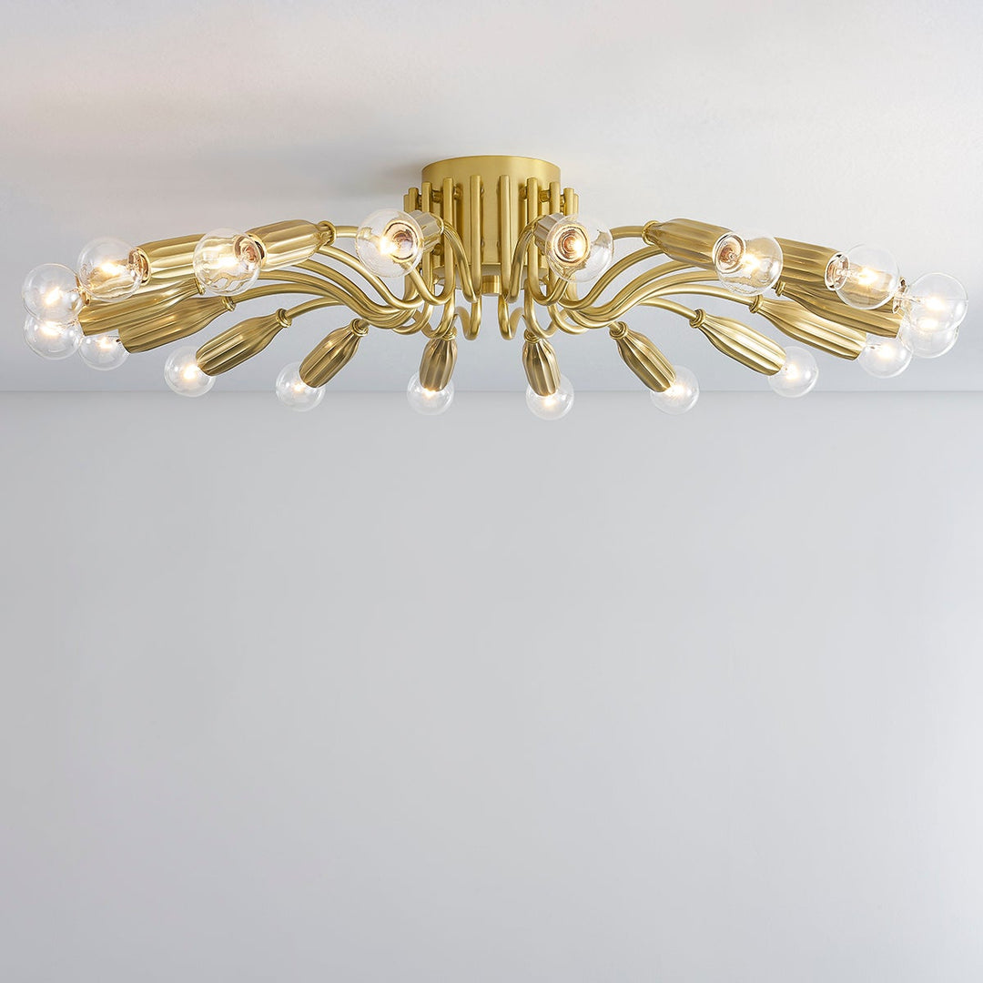 ##Antique Hardware## BARNEY Semi Flush