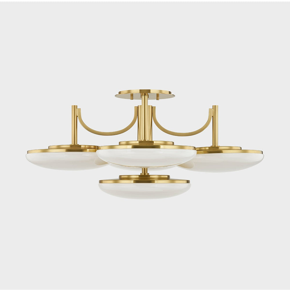 ##Antique Hardware## BREGMAN Semi Flush