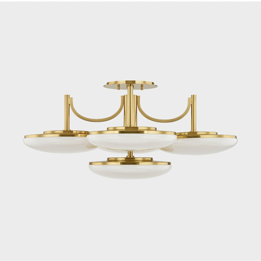 ##Antique Hardware## BREGMAN Semi Flush