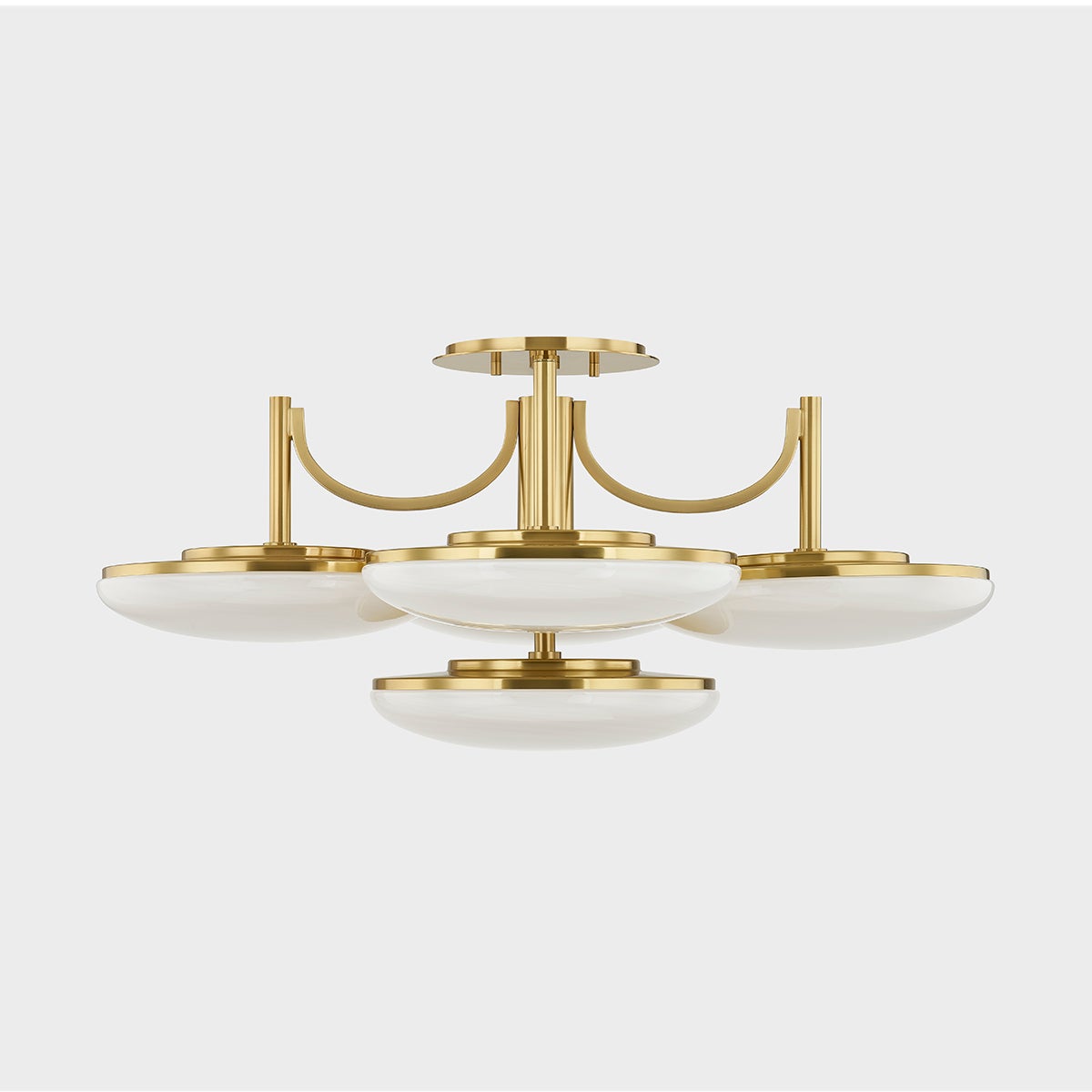 ##Antique Hardware## BREGMAN Semi Flush