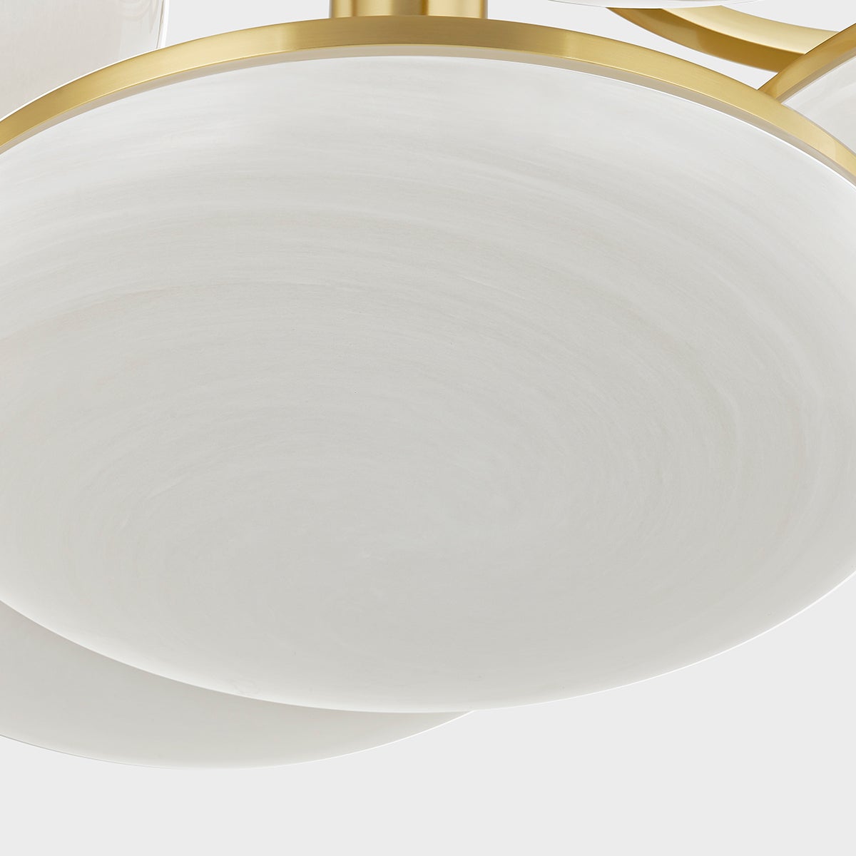 ##Antique Hardware## BREGMAN Semi Flush