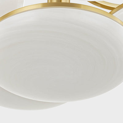##Antique Hardware## BREGMAN Semi Flush