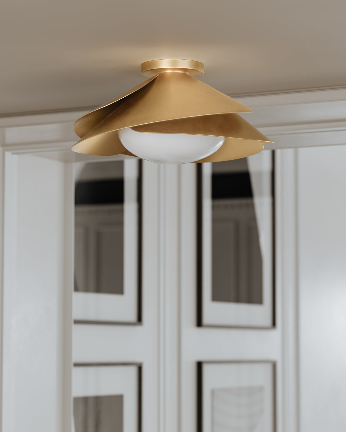##Antique Hardware## Brookhaven Flush Mount