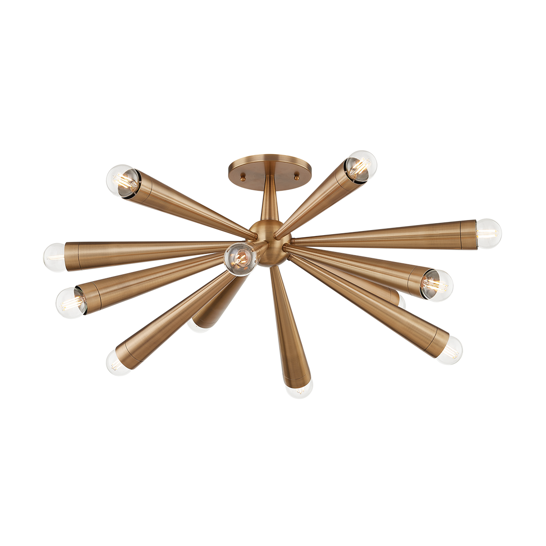 ##Antique Hardware## Keanu Semi Flush